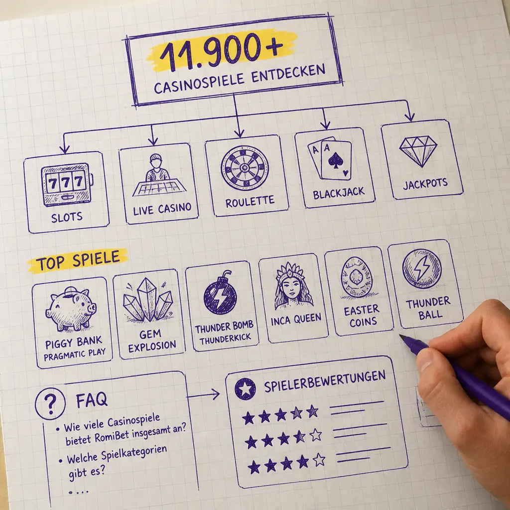 RomiBet Casinospiele: 11.900+ Spiele entdecken visual guide for RomiBet